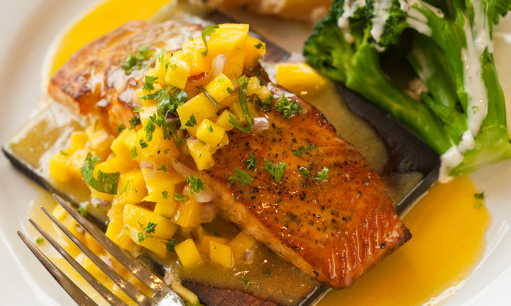 Salmon with a Mango Glaze Recipe