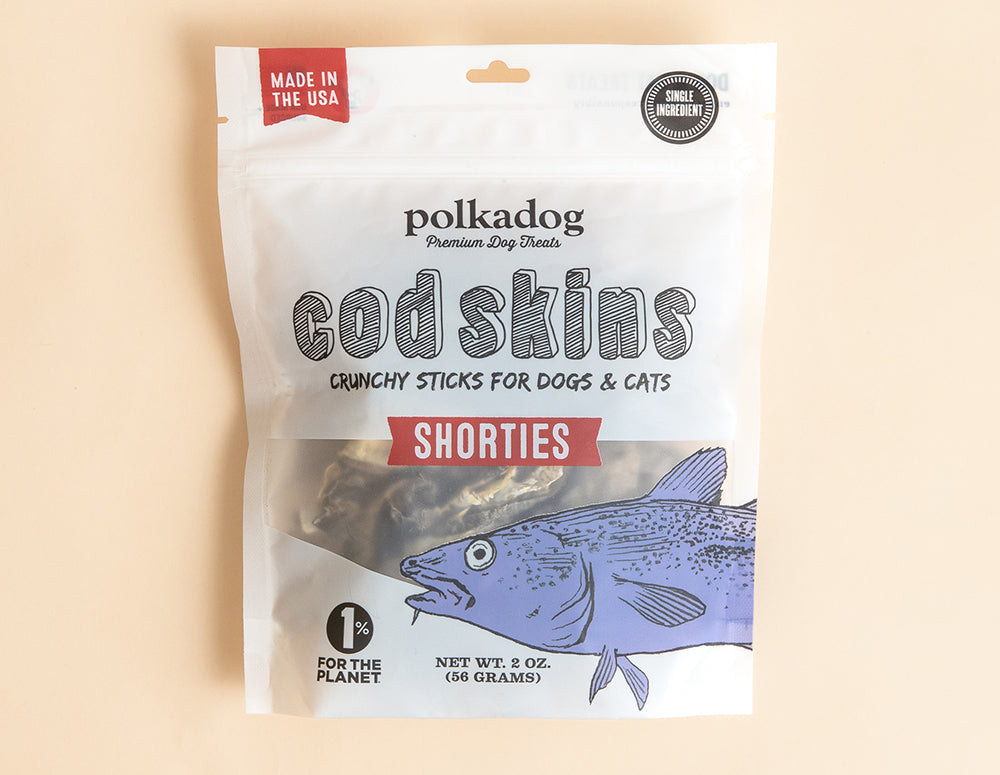 Polkadog Bakery Cod Skin Shorties - Premium Pet Treats – Roger's Fish Co.