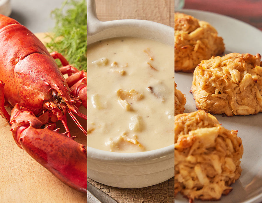 Diamond Option 1: Lobster, Double Clam Chowder, Crab Cakes, and Brownies