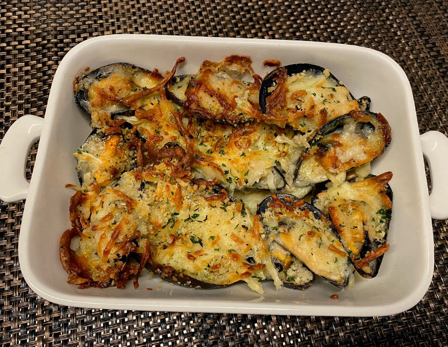 Mussels au Gratin