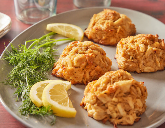 Maryland Style Lump Crab Cakes - 4 oz. (2 pack) - Premium Crab Cakes