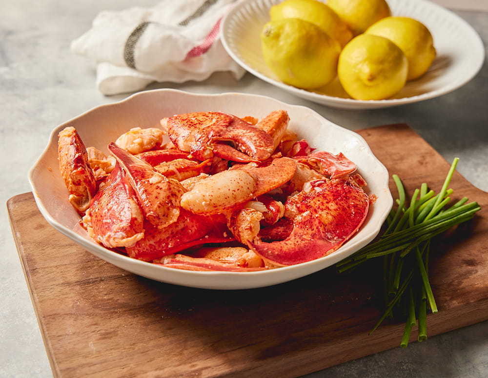 Fresh Lobster Meat, 1 lb. Premium Cooked Lobster Meat Roger's Fish Co.
