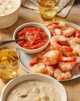 Jumbo Shrimp Cocktail and Double Clam Chowder Combo